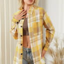XXL Yellow Plaid Button Up Patch Pocket Shirt